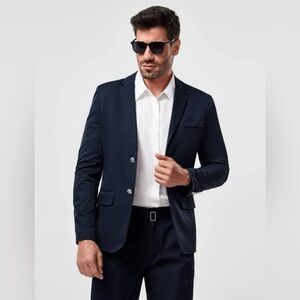 NEW MEN’S SINGLE BREASTED FLAP DETAIL BLAZER